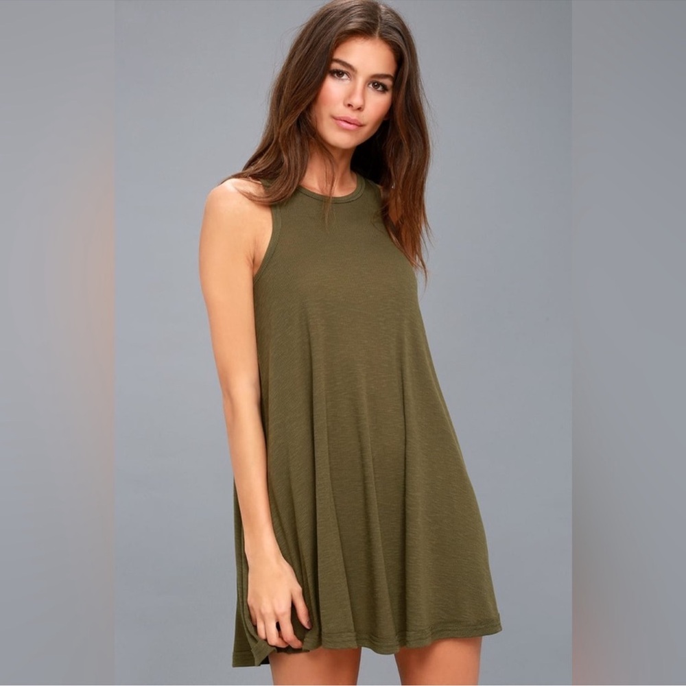 Free People Green Racerback Sundress